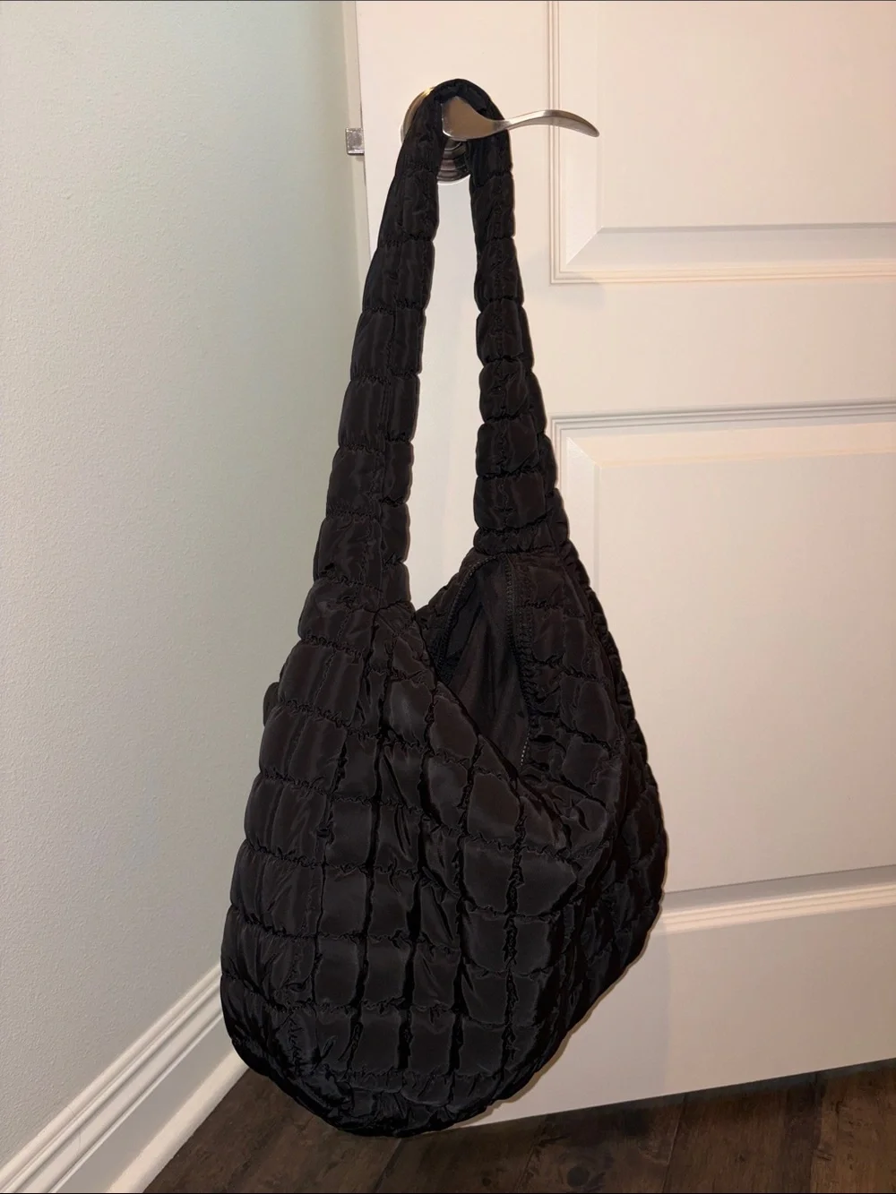 FP Black Quilted Carryall Bag - Women
